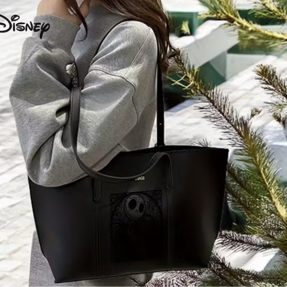 {NEW} Disney The Nightmare Before Christmas Black Tote and Pouch Set - Picture 4 of 6